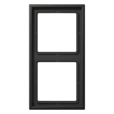 JUNG Rahmen 2-fach AL2982AN | Unterputzrahmen Metall Aluminium matt | waagerecht/ senkrecht | IP44 | anthrazit