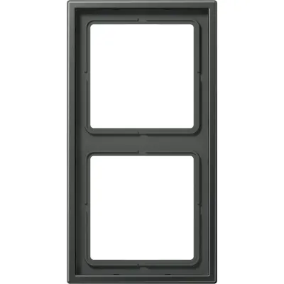 JUNG Rahmen 2-fach AL2982AN | Unterputzrahmen Metall Aluminium matt | waagerecht/ senkrecht | IP44 | anthrazit
