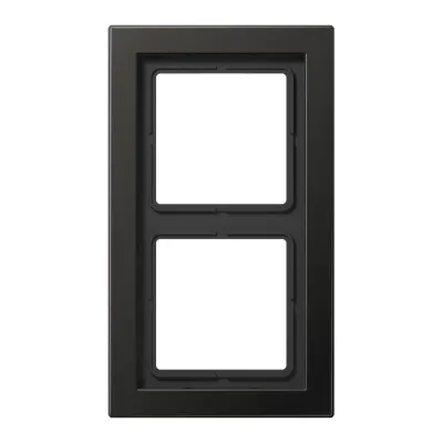 JUNG Rahmen 2-fach ALD2982AN | LS-Design | Aluminium matt | waagerecht & senkrecht | Unterputz | anthrazit