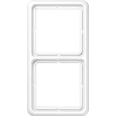 JUNG Abdeckrahmen 2-fach | CD 582 WU WW | Unterputz | IP44 | Thermoplast glänzend | alpinweiß | waagerecht/senkrecht