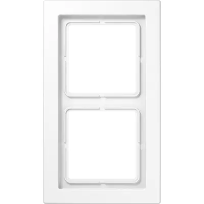 JUNG Rahmen 2-fach LSD982WW | Abdeckrahmen LS/FD-Design | waagerecht & senkrecht | Thermoplast | glänzend | alpinweiß