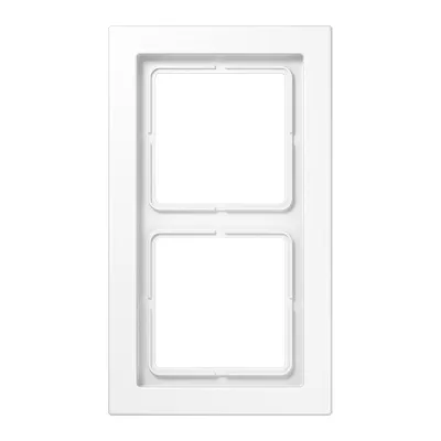JUNG Rahmen 2-fach LSD982WW | Abdeckrahmen LS/FD-Design | waagerecht & senkrecht | Thermoplast | glänzend | alpinweiß