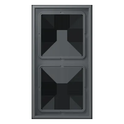 JUNG Rahmen 2-fach LC 982 202 | Einbaurahmen Kunststoff Duroplast | waagerecht & senkrecht | IP20 | grau gris foncé 31