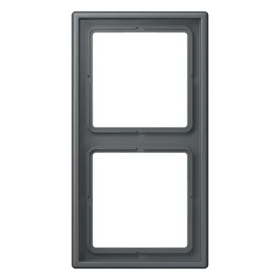 JUNG Rahmen 2-fach LC 982 202 | Einbaurahmen Kunststoff Duroplast | waagerecht & senkrecht | IP20 | grau gris foncé 31