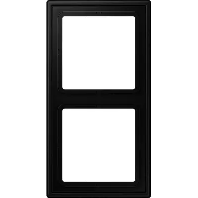 JUNG Rahmen 2-fach LS982SWM | Doppelrahmen Unterputz | Duroplast | matt | 81x152 mm | graphitschwarz