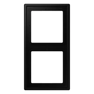 JUNG Rahmen 2-fach LS982SWM | Doppelrahmen Unterputz | Duroplast | matt | 81x152 mm | graphitschwarz