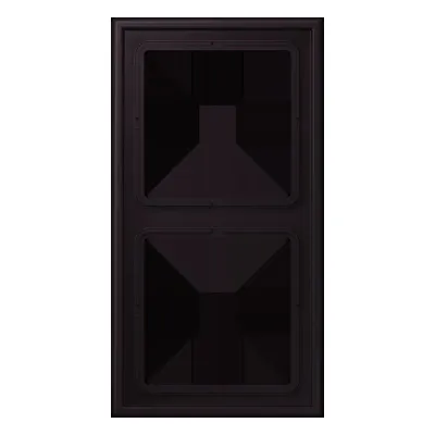 JUNG Rahmen 2-fach LC 982 248 | Einbaurahmen für LS Serie | Kunststoff Duroplast | horizontal & vertikal | noir d'ivoire