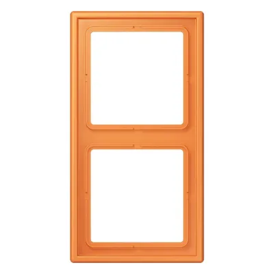 JUNG Rahmen 2-fach LC 982 225 | Einbaurahmen waagerecht & senkrecht | Duroplast matt orange clair | IP20 | 81x152mm