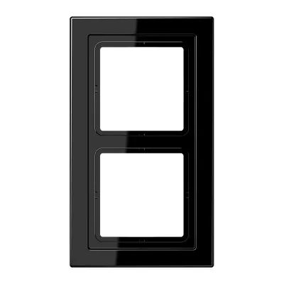 JUNG Rahmen 2-fach LSD 982 SW | Unterputzrahmen LS-Design | Kunststoff Thermoplast | glänzend schwarz