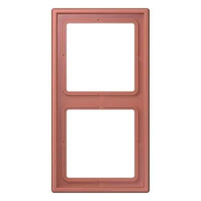 JUNG Rahmen 2-fach LC 982 236 | Einbaurahmen Unterputz | Duroplast matt | IP2X | transparent | terre sienne brique