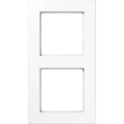 JUNG Rahmen 2-fach | Unterputz | waagrecht/senkrecht | Thermoplast weiß glänzend | RAL 9010 | IP44