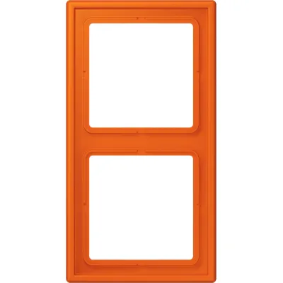 JUNG Rahmen 2-fach LS982O | für Unterputzmontage | Duroplast | glänzend | waagerecht & senkrecht | orange RAL2004