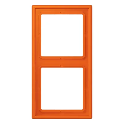 JUNG Rahmen 2-fach LS982O | für Unterputzmontage | Duroplast | glänzend | waagerecht & senkrecht | orange RAL2004