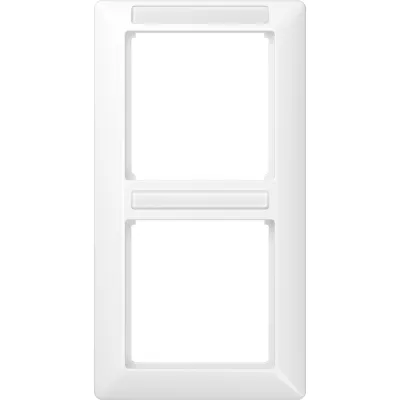 JUNG AS582BFINAWW 2-fach Rahmen | senkrecht | sprühnebeldicht | bruchsicher | alpinweiß