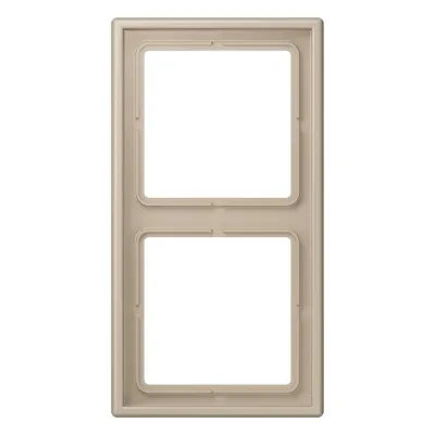 JUNG Rahmen 2-fach LC 982243 | Unterputz Einbaurahmen | Serie LS | Duroplast Kunststoff | ombre naturelle claire