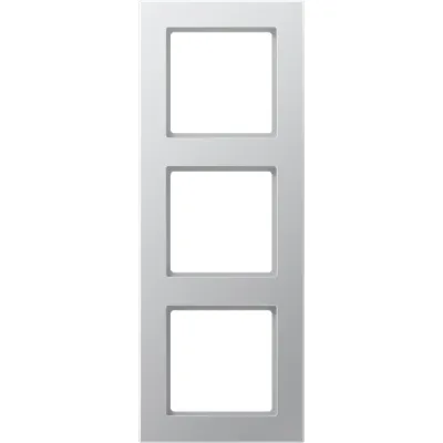 JUNG Rahmen 3-fach | Schalterrahmen Aluminium | Duroplast lackiert | 84x226mm | waagerecht senkrecht montierbar