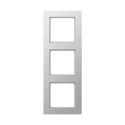 JUNG Rahmen 3-fach | Schalterrahmen Aluminium | Duroplast lackiert | 84x226mm | waagerecht senkrecht montierbar