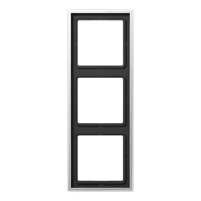JUNG Rahmen 3-fach AL2983 | Abdeckrahmen LS 990 | Aluminium matt eloxiert | IP44 | 81x223 mm | vertikal & horizontal