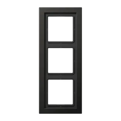 JUNG Rahmen 3-fach ALD2983AN | Einbaurahmen LS-Design | Aluminium matt lackiert | 96x238 mm | anthrazit
