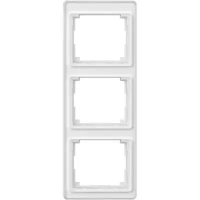 Jung Rahmen 3-fach SL 583 WW | Acrylglas | vertikal | flächenbündig | IP20 | alpinweiß | 85x227 mm