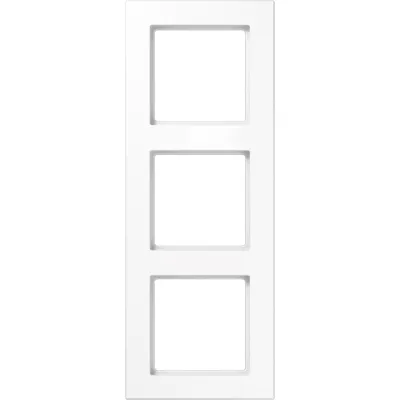 JUNG Rahmen 3-fach AC583WW | Unterputzrahmen Serie A Creation | waagerecht & senkrecht | Duroplast | alpinweiß 84x226mm