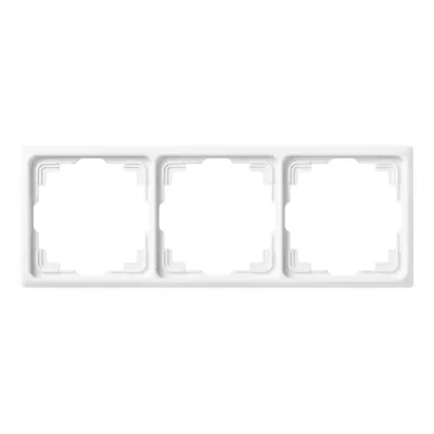 Jung Rahmen 3-fach CD583KWW | Abdeckrahmen für Kabelkanal | waagerecht & senkrecht | Duroplast | alpinweiß RAL 9010