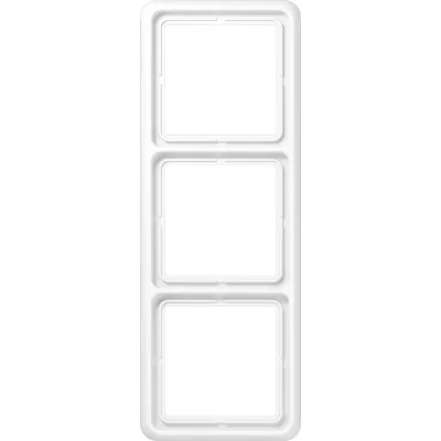 JUNG Abdeckrahmen 3-fach CD583WUWW | bruchsicherer Rahmen | Unterputz | senkrecht/waagerecht | Thermoplast | alpinweiß