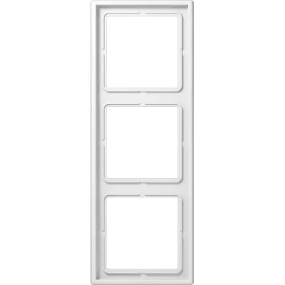 JUNG LS990 Rahmen 3-fach | Abdeckrahmen Unterputz | waagerecht/senkrecht | Duroplast | IP44 | alpinweiß
