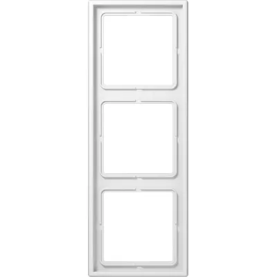 JUNG LS990 Rahmen 3-fach | Abdeckrahmen Unterputz | waagerecht/senkrecht | Duroplast | IP44 | alpinweiß