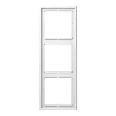 JUNG LS990 Rahmen 3-fach | Abdeckrahmen Unterputz | waagerecht/senkrecht | Duroplast | IP44 | alpinweiß
