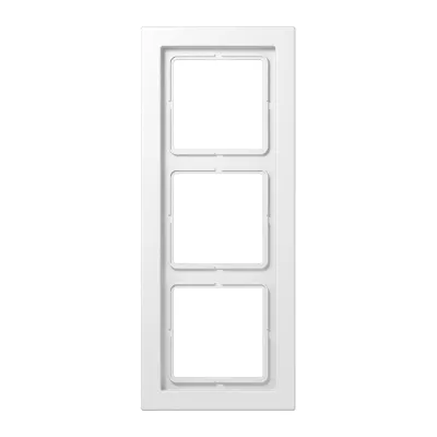 JUNG Rahmen 3-fach LSD983WW | Abdeckrahmen LS-Design | 96x238mm | Thermoplast glänzend | alpinweiß