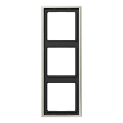 JUNG Rahmen 3-fach ES2983 | Abdeckrahmen Edelstahl matt | waagerecht & senkrecht | Unterputz | IP44 | 81x223mm