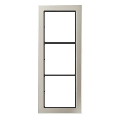 JUNG Rahmen 3-fach FDES2983 | Abdeckrahmen Unterputz | Edelstahl matt | LS Serie | 96x238 mm
