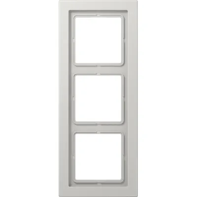 JUNG Rahmen 3-fach LSD 983 LG | Einbaurahmen LS-Design | waagerecht & senkrecht | 96x238 mm | Kunststoff grau RAL 7035