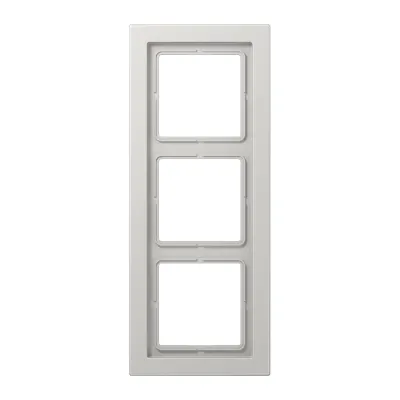 JUNG Rahmen 3-fach LSD 983 LG | Einbaurahmen LS-Design | waagerecht & senkrecht | 96x238 mm | Kunststoff grau RAL 7035