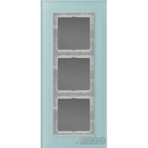 Bild: Jung Rahmen 3-fach mt ws waage/senkrecht LSP 983 GLAS