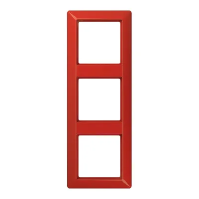 JUNG Rahmen 3-fach AS583BFRT | Einbaurahmen Unterputz | bruchsicher | IP44 | Thermoplast | glänzend | rot RAL 3003