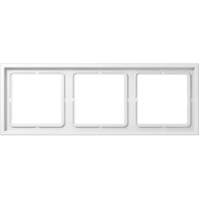 JUNG Rahmen 3-fach | Unterputz | waagerecht/senkrecht | Thermoplast glänzend | alpinweiß RAL9010 | 81x223mm