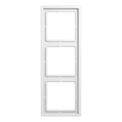 JUNG Rahmen 3-fach | Unterputz | waagerecht/senkrecht | Thermoplast glänzend | alpinweiß RAL9010 | 81x223mm