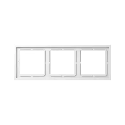 JUNG Rahmen 3-fach | Unterputz | waagerecht/senkrecht | Thermoplast glänzend | alpinweiß RAL9010 | 81x223mm