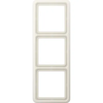 JUNG Rahmen 3-fach CD 583 W | Abdeckrahmen für waagerechte & senkrechte Montage | Unterputz | Duroplast | IP44 | Weiß