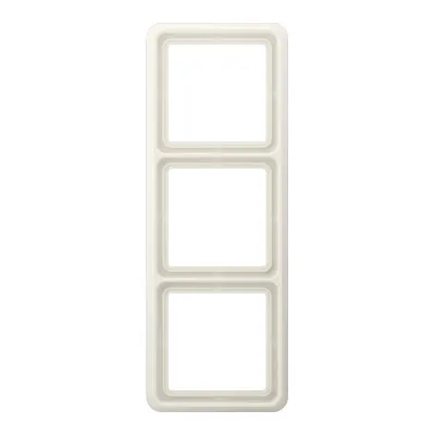 JUNG Rahmen 3-fach CD 583 W | Abdeckrahmen für waagerechte & senkrechte Montage | Unterputz | Duroplast | IP44 | Weiß