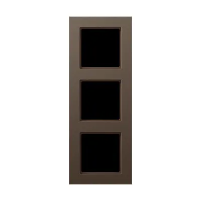 JUNG Rahmen 3fach A 5583 BF MO | Einbaurahmen waagerecht & senkrecht | Kunststoff Thermoplast matt | Farbe mokka