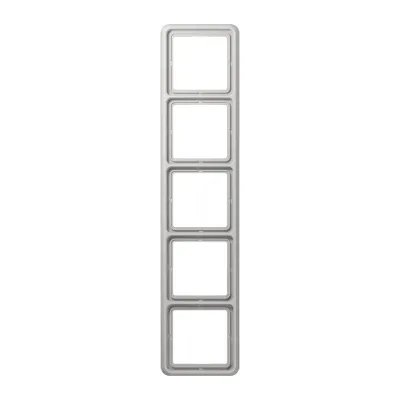 JUNG CD585LG Rahmen 5-fach lichtgrau RAL7035 | Abdeckrahmen CD500 Duroplast IP44 waagerecht/senkrecht