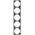 Bild: Jung Rahmen 5fach CD585PT CD500 platin Jung Rahmen 5fach CD585PT CD500 platin