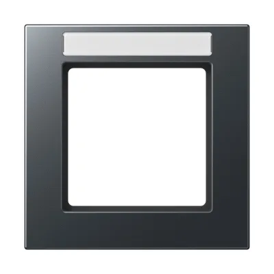 JUNG Rahmen 1fach A 5581 BF NA ANM | Schalterrahmen A550 | Schriftfeld | Thermoplast | anthrazit matt | 85x85 mm