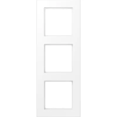 JUNG Rahmen 3fach A 550 A5583BFWWM | Einbaurahmen Unterputz | Thermoplast matt | waagerecht/vertikal | schneeweiß