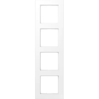 JUNG Rahmen 4fach A 550 A5584BFWWM | Unterputz | Thermoplast matt | schneeweiß RAL 9016 | 85x298 mm