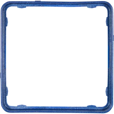 JUNG Applikationsrahmen CDP81BLM | CD plus | blau-metallic glänzend | Thermoplast Kunststoff | RAL 5010 | halogenfrei