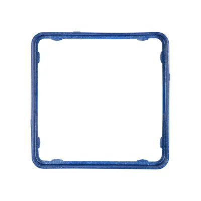 JUNG Applikationsrahmen CDP81BLM | CD plus | blau-metallic glänzend | Thermoplast Kunststoff | RAL 5010 | halogenfrei